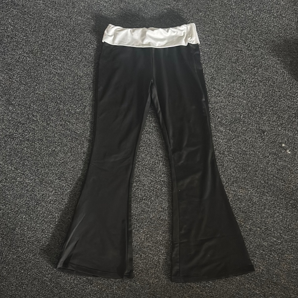 Black and White Flared Bottoms